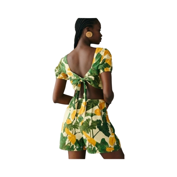 FARM Rio Cutout Tie-Back Romper M - Picture 2 of 15